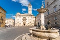 The Cathedral of St. Emidio and the Baptistery of San Giovanni in Arringo Square of Ascoli Piceno, Italy