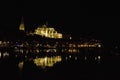 Cathedral st Etienne the night Auxerre Bourgogne Royalty Free Stock Photo