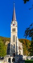 Cathedral of St. Florin 1874  in Vaduz, Liechtenstein Royalty Free Stock Photo