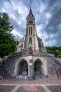 Cathedral St. Florin in Vaduz, Liechtenstein, Europe. It was built in 1874 by Friedrich von Schmidt Royalty Free Stock Photo