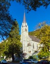 Cathedral of St. Florin 1874 in Vaduz, Liechtenstein Royalty Free Stock Photo