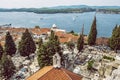 Cathedral of St. James and cemetery from St. Michael`s Fortress, Sibenik, Croatia Royalty Free Stock Photo