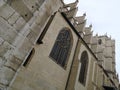 Lateral facade view of the Cathedral of St. John the Baptist of Lyon, France