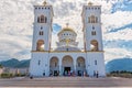 Cathedral of St Jovan Vladimir`s Temple in Bar, Montenegro. The temple is the largest cathedral in Montenegro. Royalty Free Stock Photo