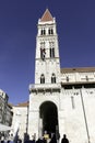 The Cathedral of St. Lawrence in historic city of Trogir, Croatia Royalty Free Stock Photo