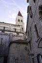 The Cathedral of St. Lawrence in historic city of Trogir, Croatia Royalty Free Stock Photo