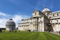 Cathedral St. Mary of the Assumption and Baptistery of St. John in the Piazza dei Miracoli in Pisa