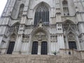 The Cathedral of St. Michael and St. Gudula. Brussels, Belgium. Royalty Free Stock Photo