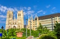 The Cathedral of St. Michael and St. Gudula Royalty Free Stock Photo