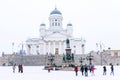 Cathedral of St. Nicholas on the Senate Square in winter