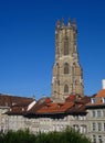 Cathedral St.Nicolas, Fribourg Royalty Free Stock Photo