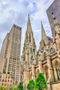 The Cathedral of St. Patrick in Manhattan, New York City Royalty Free Stock Photo