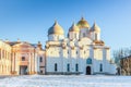 The cathedral of St. Sophia in the Novgorod Kremlin, Veliky Novgorod, Russia Royalty Free Stock Photo