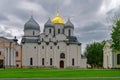 The Cathedral of St. Sophia The Wisdom Of God in the Kremlin in Royalty Free Stock Photo