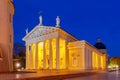 Vilnius. Cathedral of St. Stanislaus in the central square. Royalty Free Stock Photo
