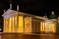 Cathedral of St. Stanislaus in the center of Vilnius at night