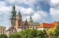 Cathedral of St. Stanislaw and St. Vaclav and royal castle on the Wawel Hill, Krakow, Poland