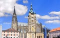 Cathedral of st. Vitta, Vaclav and Voiteha Royalty Free Stock Photo