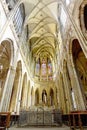 Cathedral of st. Vitus,Vaclav Indoor. Prague Royalty Free Stock Photo