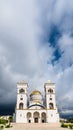 St. Vladimir cathedral before the storm. City of Bar, Montenegro Royalty Free Stock Photo