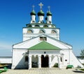 Cathedral on territory Reverently-Bogoyavlenskogo male priory in Royalty Free Stock Photo