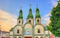 Cathedral of the Theotokos of Pochayiv in Mukacheve, Ukraine Royalty Free Stock Photo