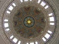Cathedral dome interior view. Looking up