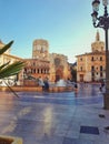 Cathedral in Valencia, the main church in the central square of the city of Valencia