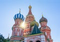 Cathedral of Vasily the Blessed Saint Basil`s Cathedral on Red Square, Moscow, Russia Royalty Free Stock Photo