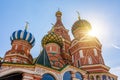 Cathedral of Vasily the Blessed (Saint Basil\'s Cathedral) on Red Square, Moscow, Russia Royalty Free Stock Photo