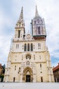 Cathedral of zagreb old european gothic church