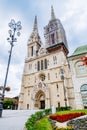 cathedral of zagreb old european gothic church Royalty Free Stock Photo