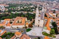 cathedral of zagreb old european gothic church Royalty Free Stock Photo