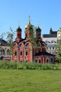 Cathedral of the Znamensky Monastery and nature Royalty Free Stock Photo