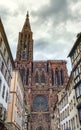 Cathedrale Notre-Dame or Cathedral of Our Lady in Strasbourg, Al Royalty Free Stock Photo