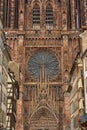 Cathedrale Notre-Dame or Cathedral of Our Lady in Strasbourg, Al Royalty Free Stock Photo