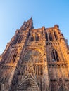 Cathedrale Notre-Dame or Cathedral of Our Lady of Strasbourg Royalty Free Stock Photo