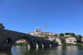Cathedrale Pont Neuf Beziers Cathedral and new bridge of Beziers Herault Occitanie South of France