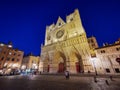 Cathedrale Saint-Jean Baptiste in Lyon Royalty Free Stock Photo