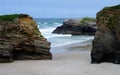 Cathedrals beach in north of Spain Royalty Free Stock Photo