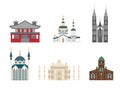 Cathedrals and churches vector