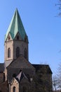 The cathedral in Essen-Werden (Germany) Royalty Free Stock Photo