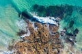 Rocky shoreline at Catherine Hill Bay