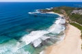 Catherine Hill Bay - NSW Australia aerial view Royalty Free Stock Photo