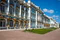 Catherine Palace with Church of the Resurrection. Tsarskoye Selo is State Museum-Preserve. Located near Saint-Petersburg Royalty Free Stock Photo