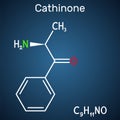 Cathinone, benzoylethanamine, beta-keto-amphetamine, C9H11NO , catha, edulis , khat , stimulant, monoamine, alkaloid,
