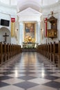 Catholic altar in the church. Royalty Free Stock Photo
