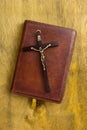 Catholic Bible bound in leather