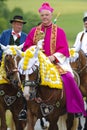 Catholic bishop on horse