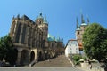 Domplatz in Erfurt, Thuringia, Germany.